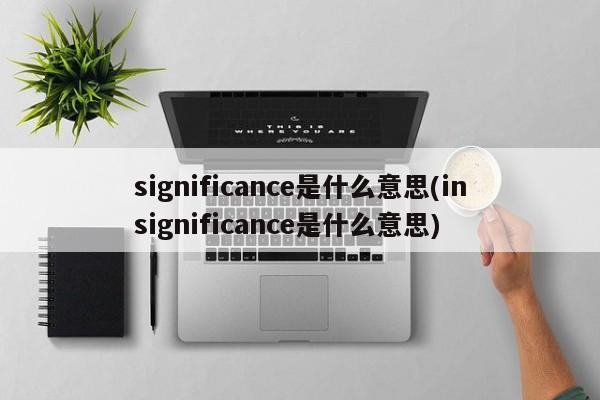significance是什么意思(insignificance是什么意思)